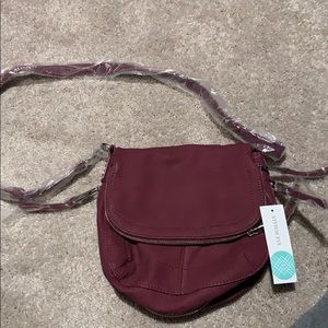 Burgundy crossbody bag